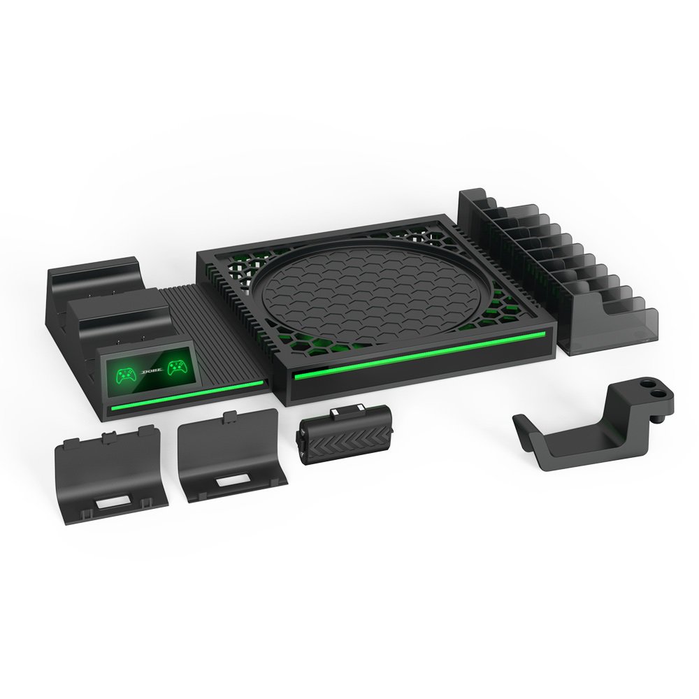 DOBE TYX-1622 Xbox Series X Organizer Charging Dock for Controllers, Headset