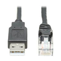 Eaton U009-006-RJ45-X USB-A to RJ45 Rollover Console Cable (M/M) Black - 6 ft