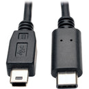 Eaton U040-006-MINI USB 5-Pin Mini-B to USB-C Cable USB 2.0 (M/M), 6 ft. (1.83m)