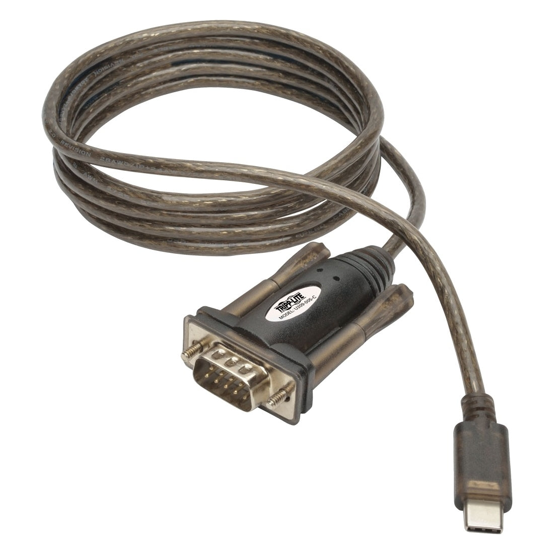 Eaton U209-005-C USB-C to RS232 (DB9) Serial Adapter Cable (M/M), 5 ft. (1.52 m)