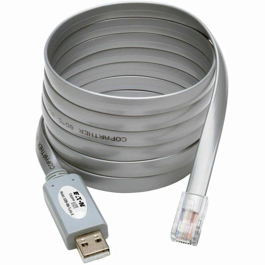 Eaton U209-006-RJ45-X USB-A to RJ45 Serial Rollover Cable (M/M) - Shielding