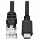 Eaton U209-006-RJ45XC USB-C to RJ45 Serial Rollover Cable (M/M) Shielding, Black