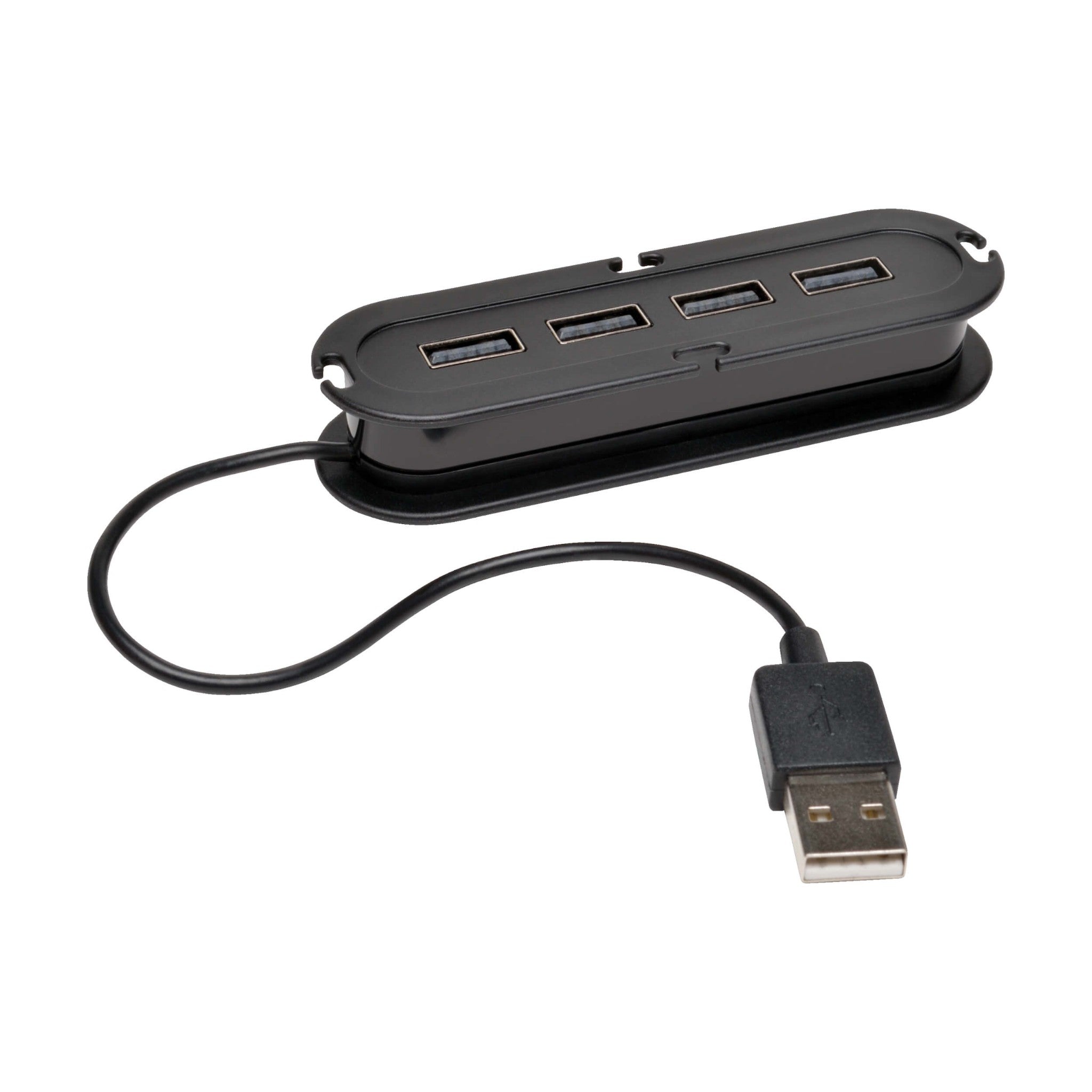 Eaton U222-004-R 4-Port USB 2.0 Ultra-Mini Compact Hub with Power Adapter
