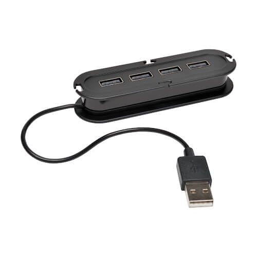 Eaton U222-004 4-Port USB 2.0 Ultra-Mini Hub
