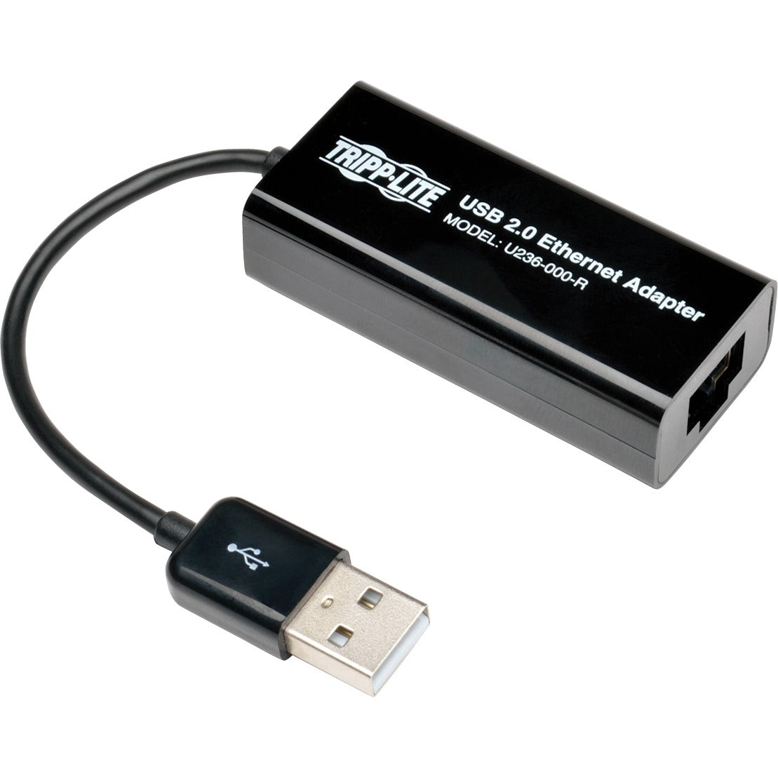Eaton U236-000-R USB 2.0 Ethernet NIC Adapter - 10/100 Mbps, RJ45, Black