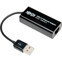 Eaton U236-000-R USB 2.0 Ethernet NIC Adapter - 10/100 Mbps, RJ45, Black