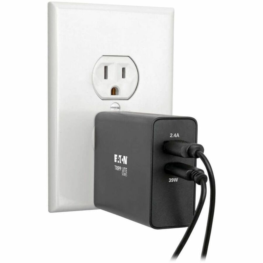 Eaton Tripp Lite Series U280-W02-A1C1 Dual-Port USB Wall Charger