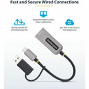 StarTech U2GA-USB-C-ETHERNET 2.5GbE USB-C to Ethernet Adapter w/ USB-A Converter