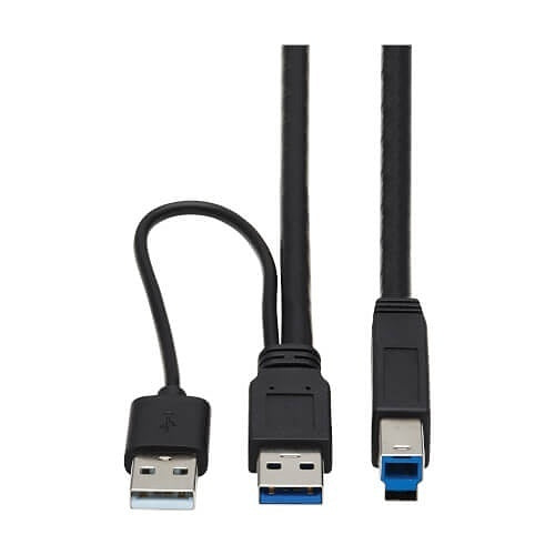 Eaton U328-025-1 USB 3.0 SuperSpeed Active Repeater Cable (A to B M/M), 25 ft.