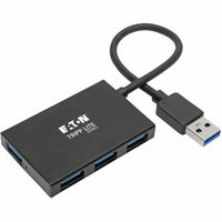 Eaton U360-004-4A-AL 4-Port Slim Portable USB-A Hub - USB 3.x (5Gbps) Aluminum