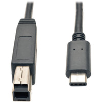 Eaton U422-003-G2 3ft USB-C to USB-B Cable (M/M) - USB 3.2, Gen 2 (10 Gbps)