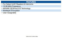 Ubiquiti UA-CARD-W-100 UniFi Access Card (White, 100-Pack)