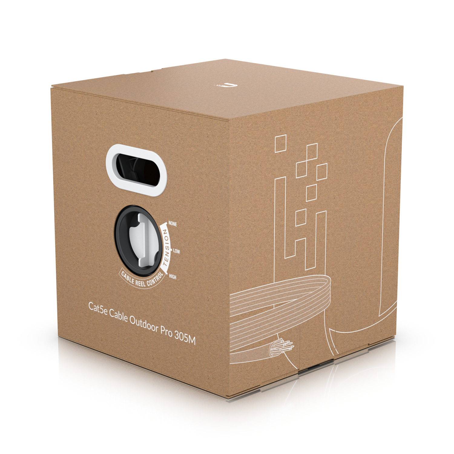 Ubiquiti UACC-CABLE-C5E-OUTDOOR-PRO-305M-W Outdoor Category 5e cable