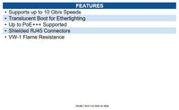 Ubiquiti UACC-CABLE-PATCH-EL-C6A-5M-W UniFi Premium Indoor Cat 6a Ethernet Patch