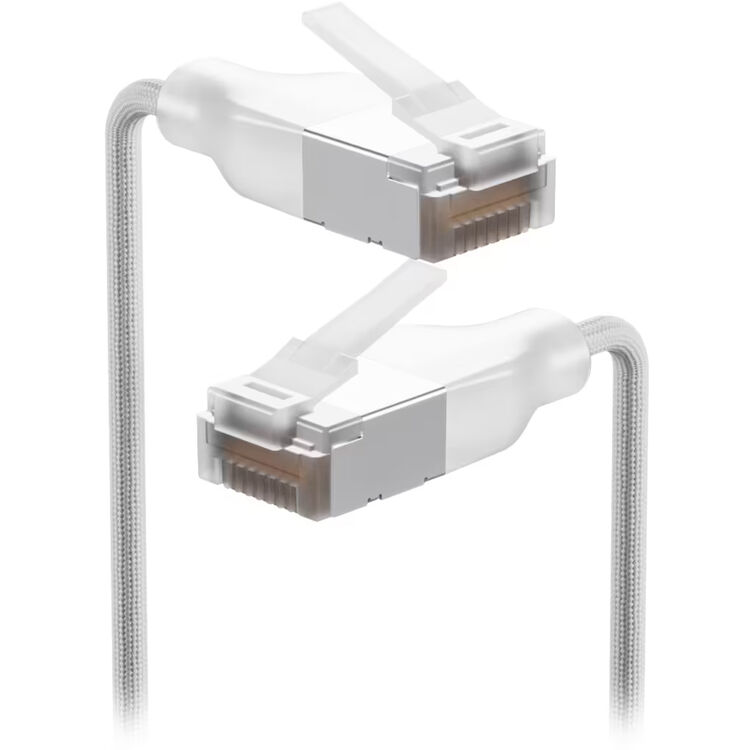 Ubiquiti UACC-CABLE-PATCH-EL-C6A-0.15M-W UniFi Premium Indoor Cat 6a Ethernet