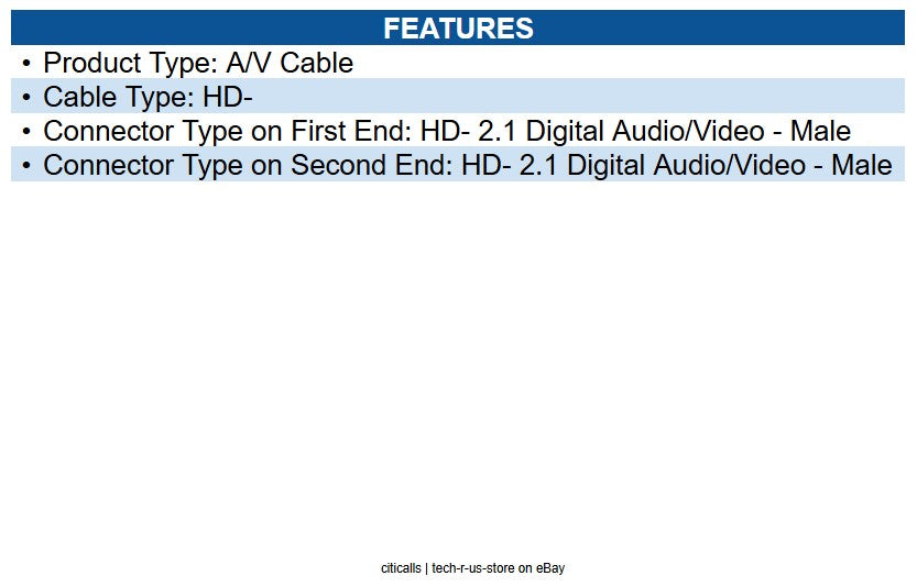 Ubiquiti Networks UACC-CABLE-UHS-1M HD- Cable designed for high-performance