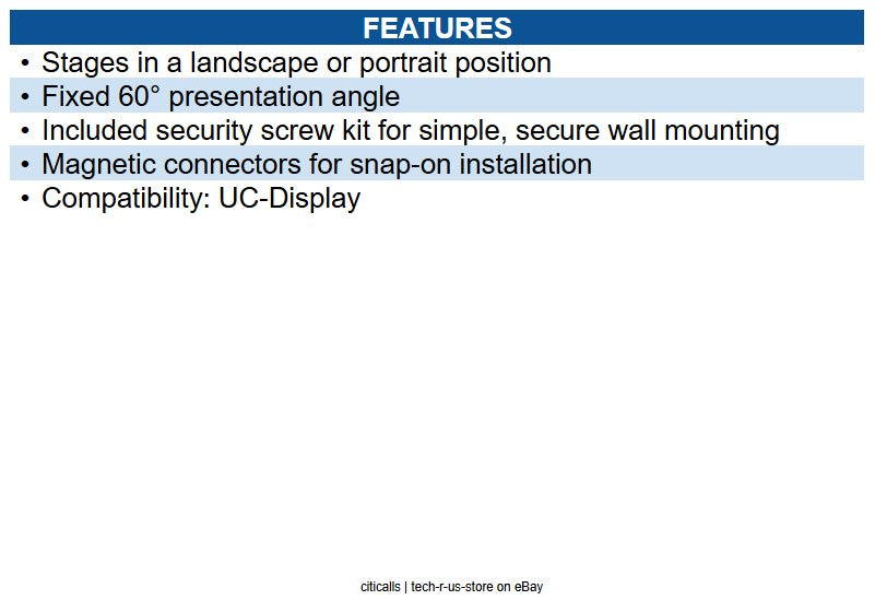 Ubiquiti Networks UACC-DISPLAY-SM Surface Mount for UniFi Connect Display