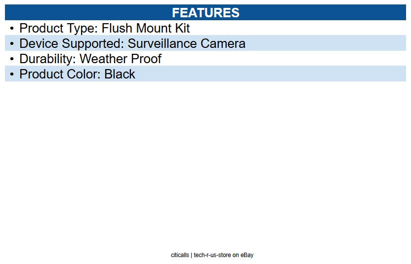 Ubiquiti Networks UACC-G5-DOME-ULTRA-FM-B Dome camera mounting accessory