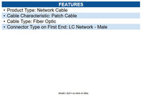 Ubiquiti Networks UACC-OFC-MM-1M 10 Gbps OM3 Duplex LC Cable 3.3 ft (1 m) Fiber