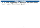 Ubiquiti UACC-POE+-USBC AC adapter with integrated PoE, enabling the UniFi Cloud