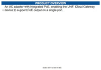 Ubiquiti UACC-POE+-USBC AC adapter with integrated PoE, enabling the UniFi Cloud