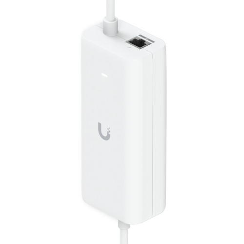 Ubiquiti UACC-POE+-USBC AC adapter with integrated PoE, enabling the UniFi Cloud