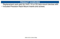 Ubiquiti UACC-RACK-EAR-1U Replacement rack ears for UniFi 1U or 2U rack-mount