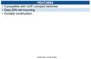 Ubiquiti Networks UACC-SWITCH-DIN DIN railmount for UniFi compact switches