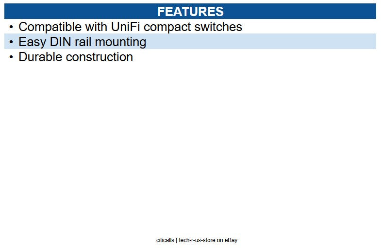 Ubiquiti Networks UACC-SWITCH-DIN DIN railmount for UniFi compact switches