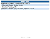Ubiquiti UACC-SWITCH-FM UniFi Wall Mount for Switch, Power Adapter Polycarbonate
