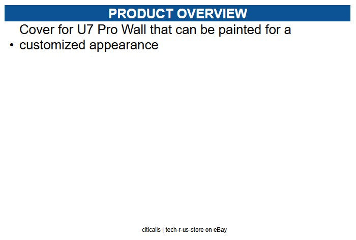 Ubiquiti Networks UACC-U7-PRO-WALL-COVER Cover for U7 Pro Wall can be painted