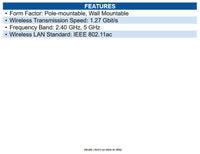 Ubiquiti UAP-AC-M-5-US UniFi AC Mesh UAP-AC-M IEEE 802.11ac 1.27 Gbit/s Wireless