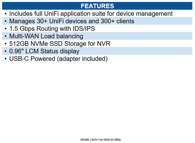 Ubiquiti Networks UCG-MAX Cloud Gateway Max Router 5 Ports - 4 RJ-45 Port(s)