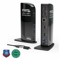Plugable UD-3900 USB 3.0 Universal Laptop Docking Station Dual Monitor