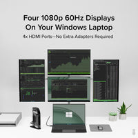 Plugable UD-3900C4 14-in-1 USB C Docking Station with 100W Charging