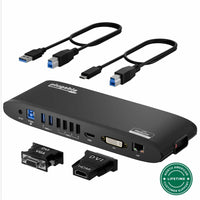 Plugable UD-3900H USB 3.0 Universal Laptop Docking Station for Windows & Mac