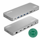 Plugable UD-6950PDH USB C Laptop Docking Station, Dual Monitor 4K 60Hz