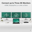 Plugable UD-6950PDZ 12-in-1 USB C Triple Monitor Docking Station