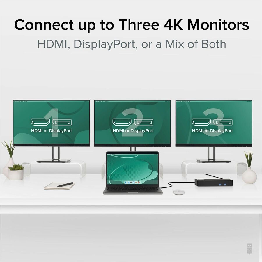 Plugable UD-6950PDZ 12-in-1 USB C Triple Monitor Docking Station