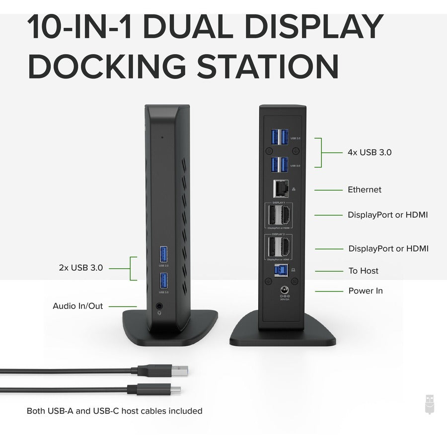 Plugable UD-6950Z USB 3.0 and USBC Dual 4K Display Docking Station
