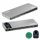 Plugable UD-7400PD USB C Docking Station 5 Monitors, 140W DisplayLink Dock