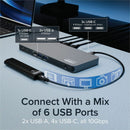 Plugable UD-7400PD USB C Docking Station 5 Monitors, 140W DisplayLink Dock