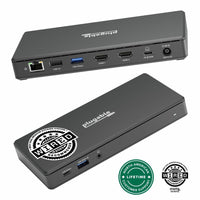 Plugable UDMSTH2 USB C Docking Station - Dual 4K Monitor