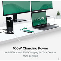 Plugable UD-ULTCDL 13-in-1 USB-C Triple Monitor Docking Station w 100W Charging