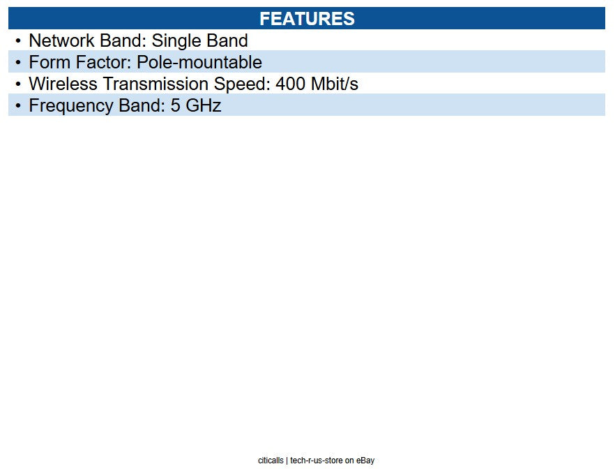 Ubiquiti UDB-PRO-SECTOR UDB-Pro Single Band Wi-Fi 5 IEEE 802.11a/n/ac 400 Mbit/s
