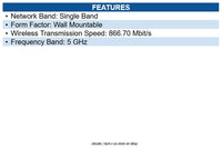 Ubiquiti Networks UDB-US Single Band Wi-Fi 5 IEEE 802.11a/n/ac 866.70 Mbit/s