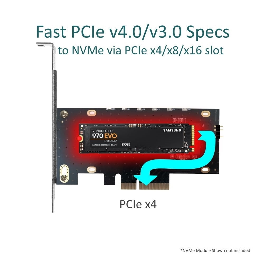 Vantec UGT-M2PC12-RGB - Interface adapter - M.2 - M.2 NVMe Card - low profile