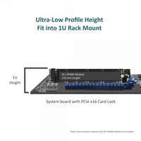 Vantec UGT-M2PC130 Interface adapter - M.2 NVMe Card - low profile - PCIe 4.0 x4