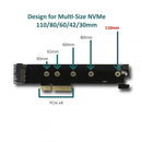 Vantec UGT-M2PC130 Interface adapter - M.2 NVMe Card - low profile - PCIe 4.0 x4