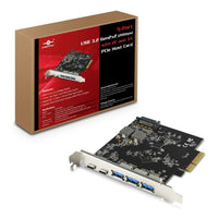 Vantec UGT-PC3A2C 5-Port USB 3.2 Gen2x2 (20Gbps) with 2C and 3A PCIe Host Card